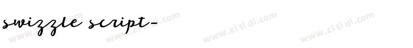swizzle script字体转换